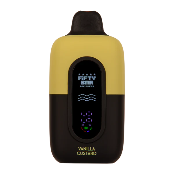 Fifty Bar - Vanilla Custard - Black Series Disposable Vape 20K