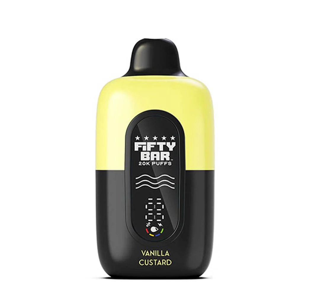 Fifty Bar - Vanilla Custard - Black Series Disposable Vape 20K - Image 2