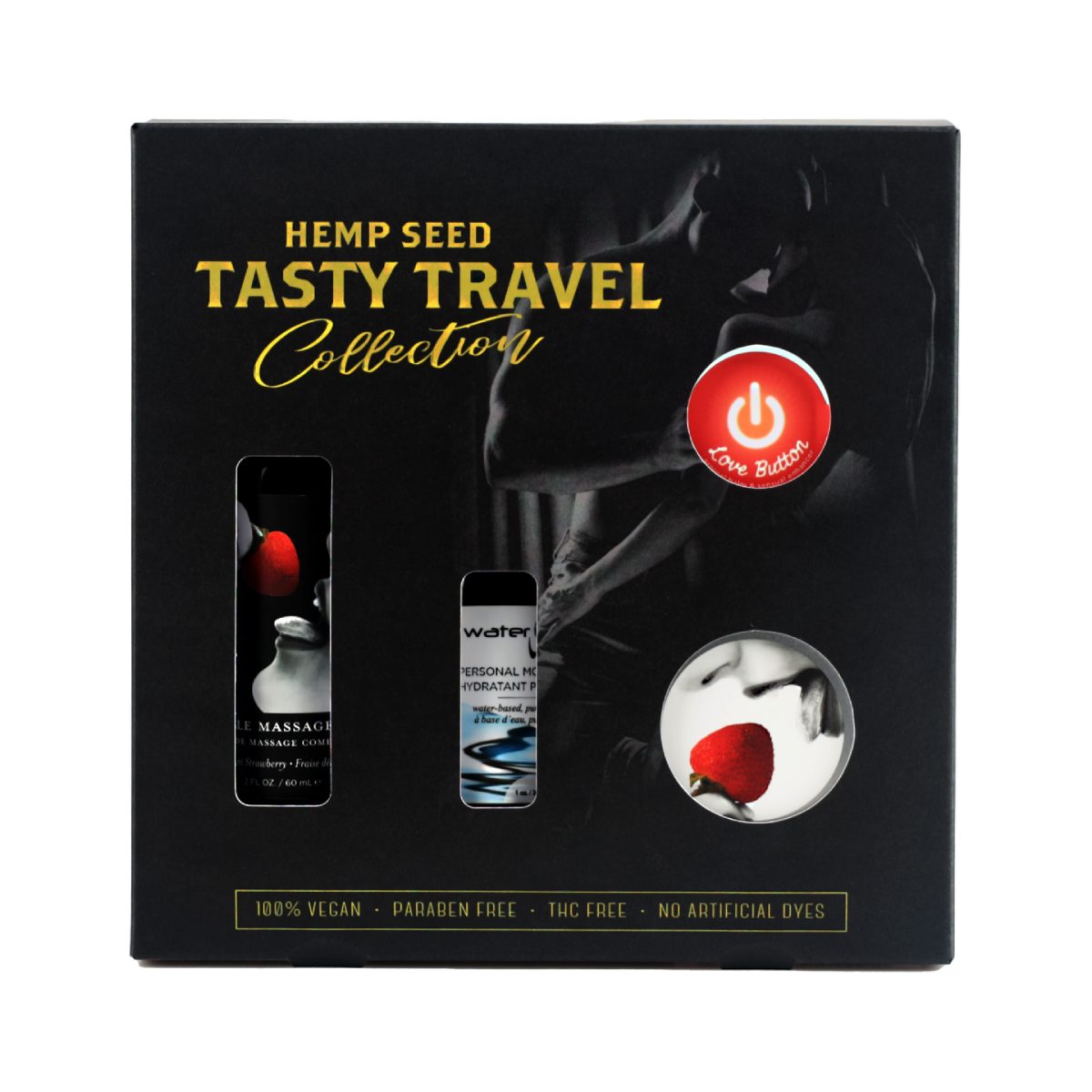 Earthly Body Hemp Seed Tasty Travel Collection - Strawberry