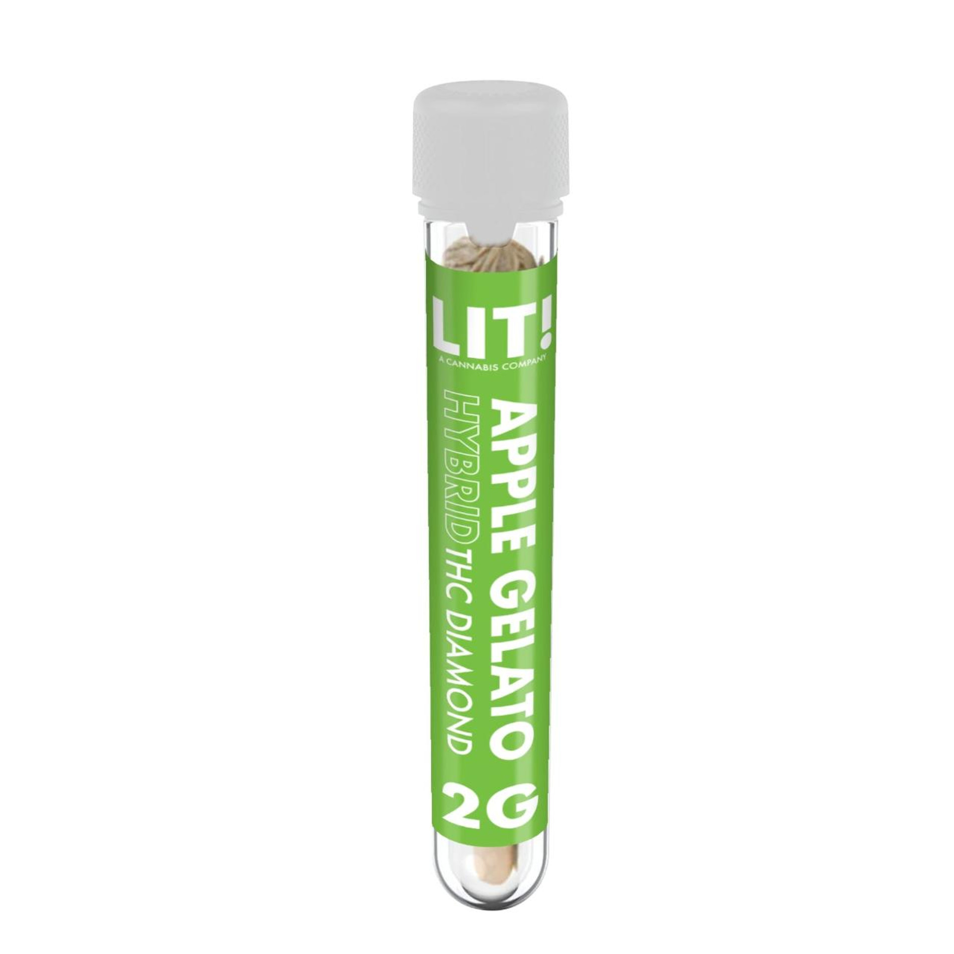 Diamond LIT! 2 Gram Preroll - Apple Gelato - Hybrid