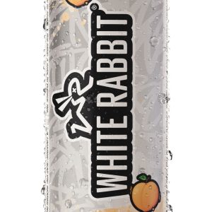 White Rabbit Sweet Peach Kratom Seltzer 12oz