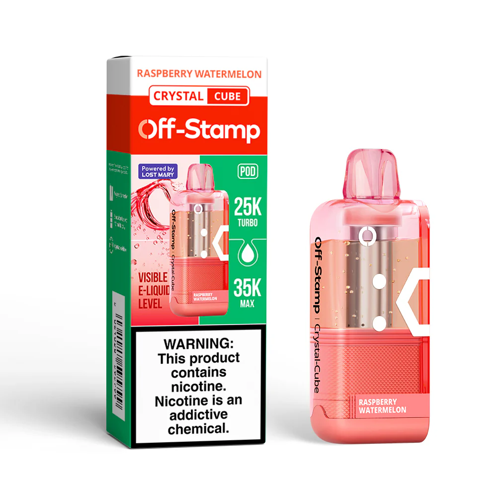 Off Stamp Crystal Cube Raspberry Watermelon 18mL - Image 2