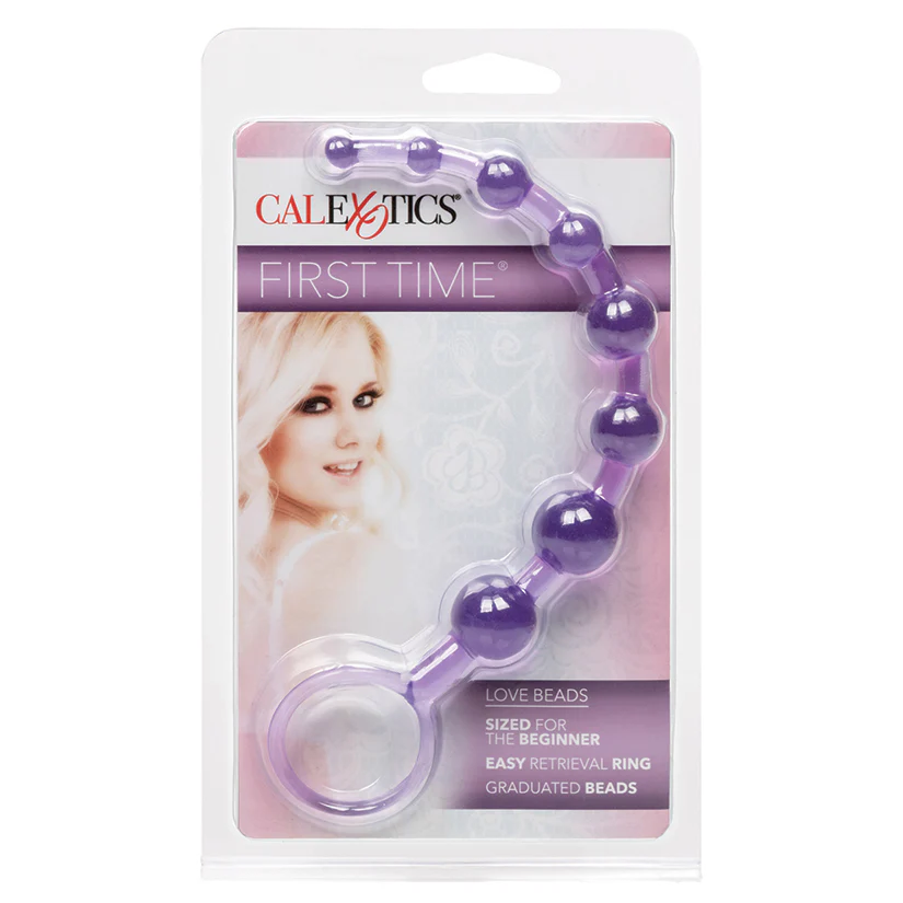 Cal Exotics First Time Anal Love Beads - Purple