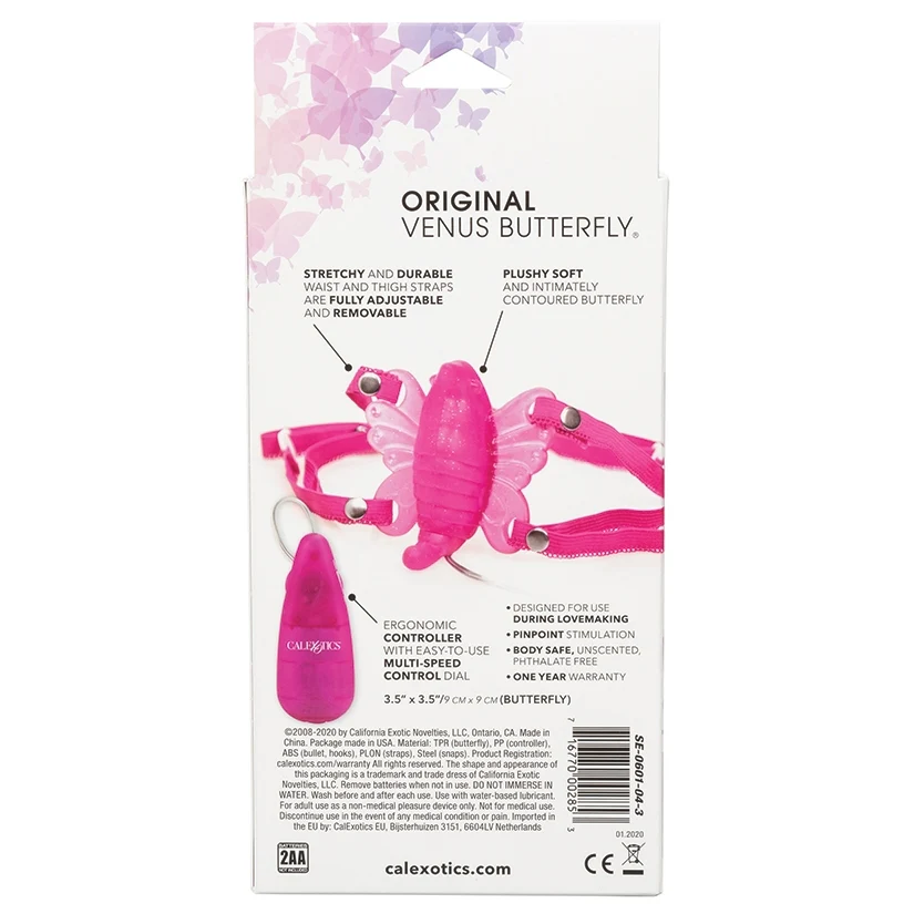 Cal Exotics Original Venus Butterfly Massager - Pink - Image 5
