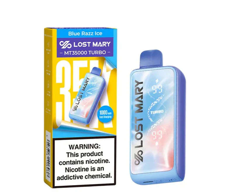 Blue Razz Ice Lost Mary MT35000 Turbo Disposable 18mL - Image 3