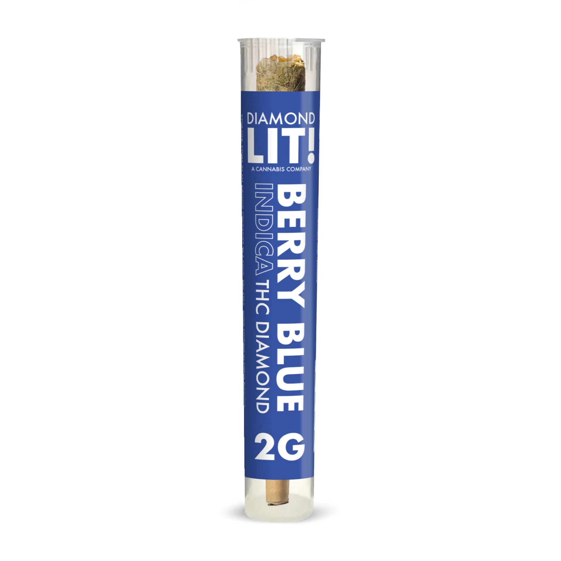 Diamond LIT! 2 Gram Preroll - Berry Blue - Indica