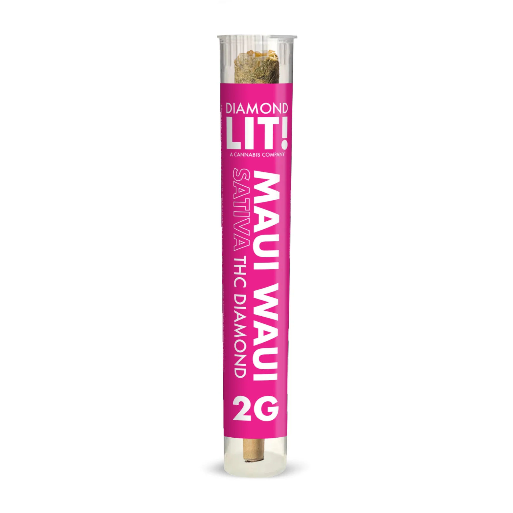 Diamond LIT! 2 Gram Preroll - Maui Waui - Sativa