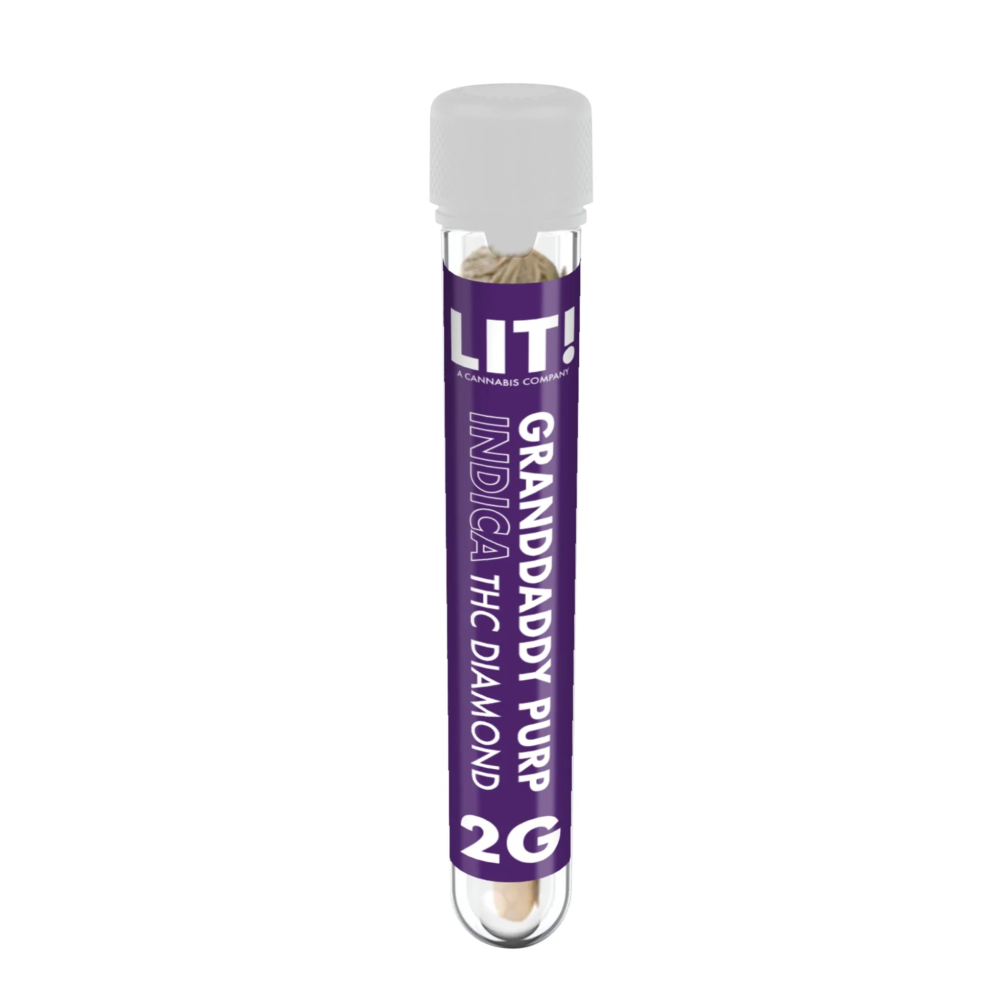 Diamond LIT! 2 Gram Preroll - Grandaddy Purp - Indica