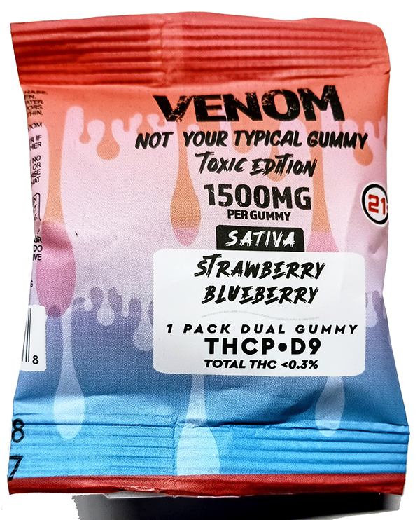 Venom 1500mg Strawberry Blueberry Sativa Gummy