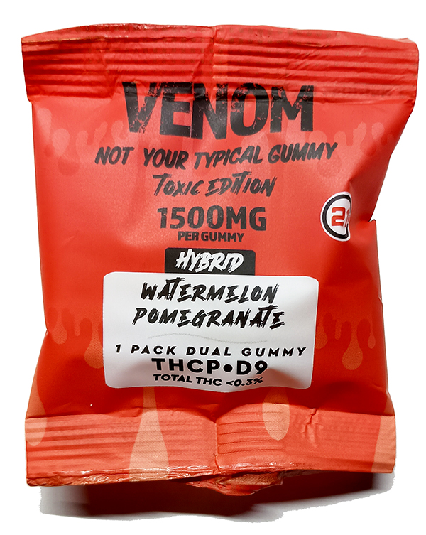 Venom 1500mg Watermelon Pomegranate Hybrid Gummy