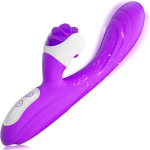 Happy Bunny 2-in-1 G Spot Thrusting Rabbit Vibrator with 9 Rotating & 9 Vibrating Modes Rechargeable