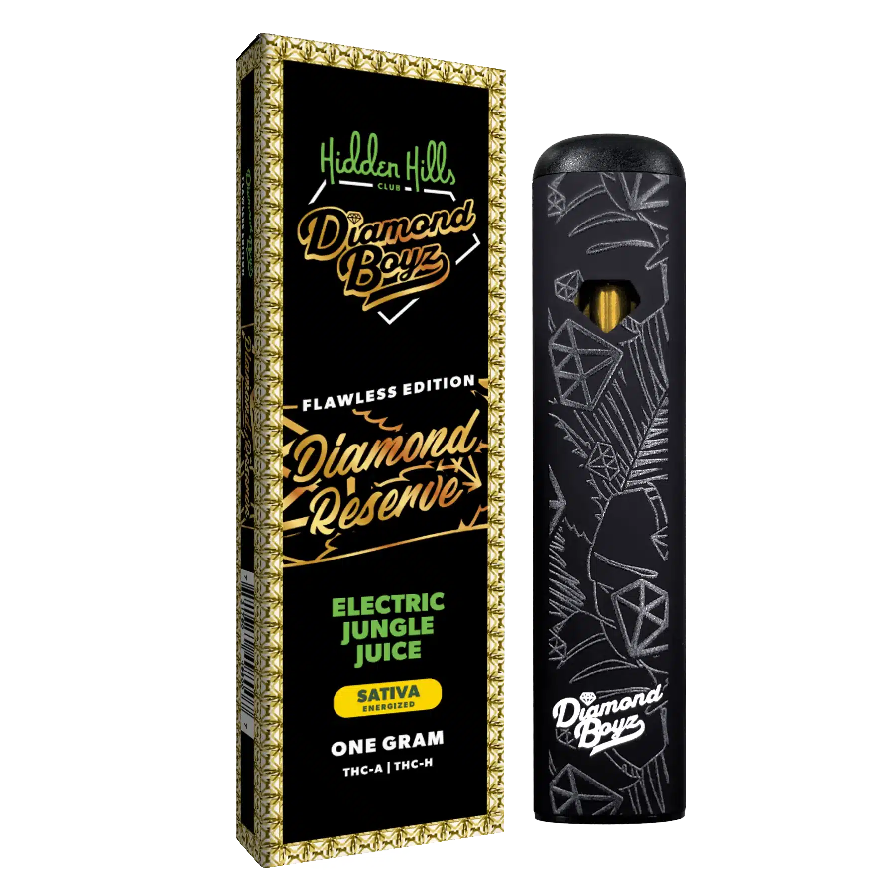 Hidden Hills Club x Diamond Boyz Diamond Reserve THC Disposable 1g Vape - Electric Jungle Juice