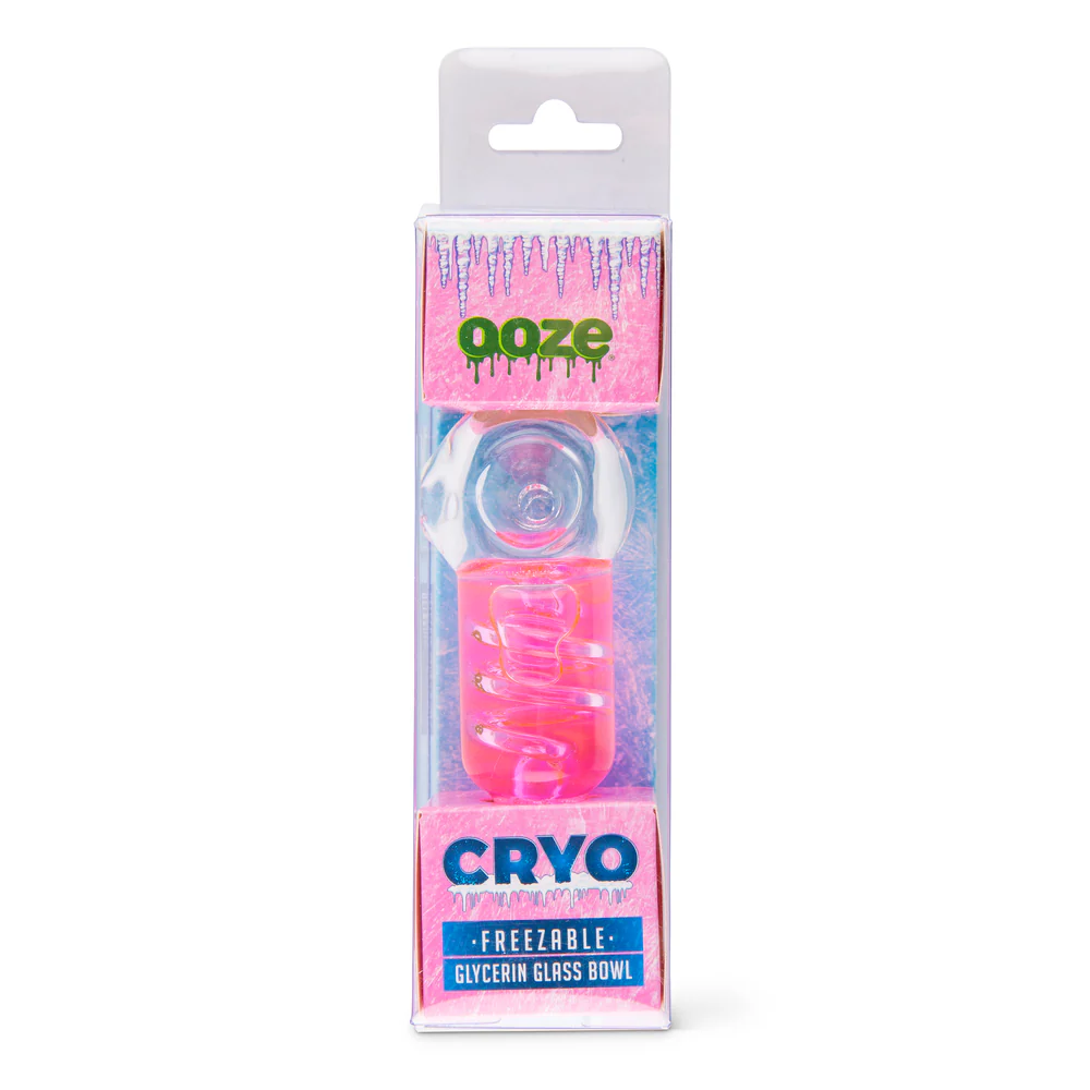 Ooze Cryo Freezable Glycerin Glass Bowl - Pink - Image 3