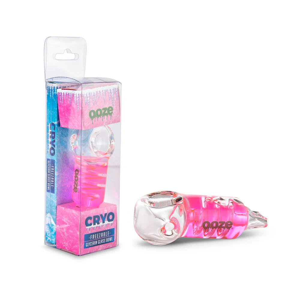 Ooze Cryo Freezable Glycerin Glass Bowl - Pink - Image 2