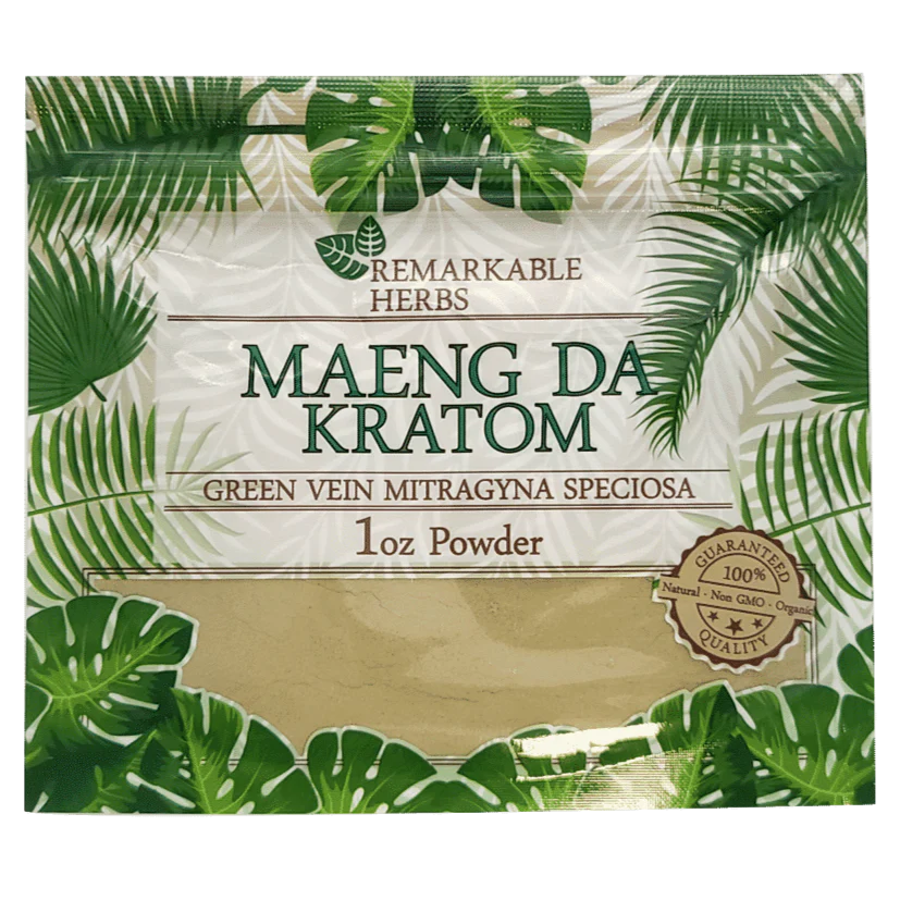 Remarkable Herbs Green Vein Maeng Da Kratom Powder - Image 2