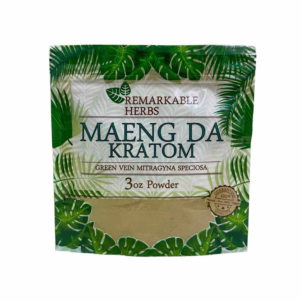 Remarkable Herbs Green Vein Maeng Da Kratom Powder - Image 3