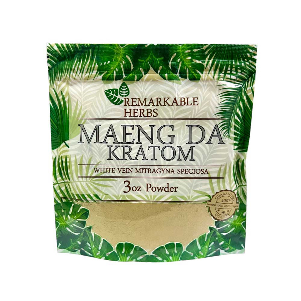 Remarkable Herbs White Vein Maeng Da Kratom Powder - Image 3