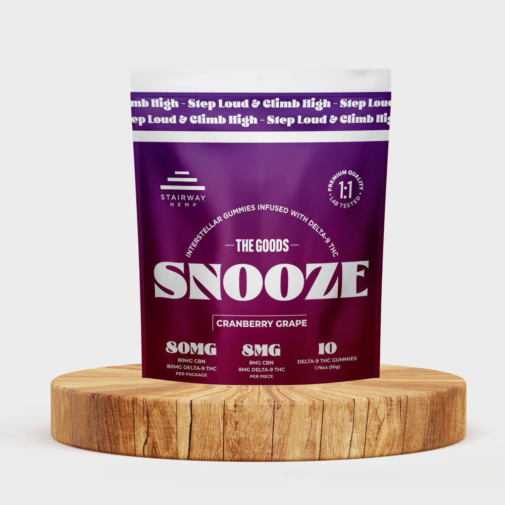 The Goods - SNOOZE - Cranberry Grape Gummies - 10x10mg
