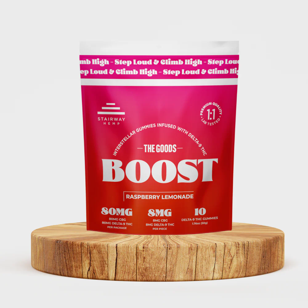 The Goods - BOOST - Raspberry Lemonade Gummies - 10x10mg