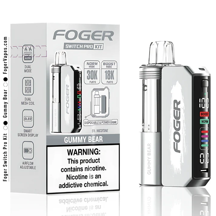 Foger Switch Pro 30K Disposable Kit 19mL - Gummy Bear - Image 5