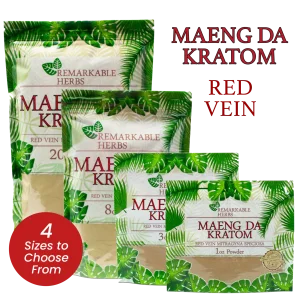 Remarkable Herbs Red Vein Maeng Da Kratom Powder
