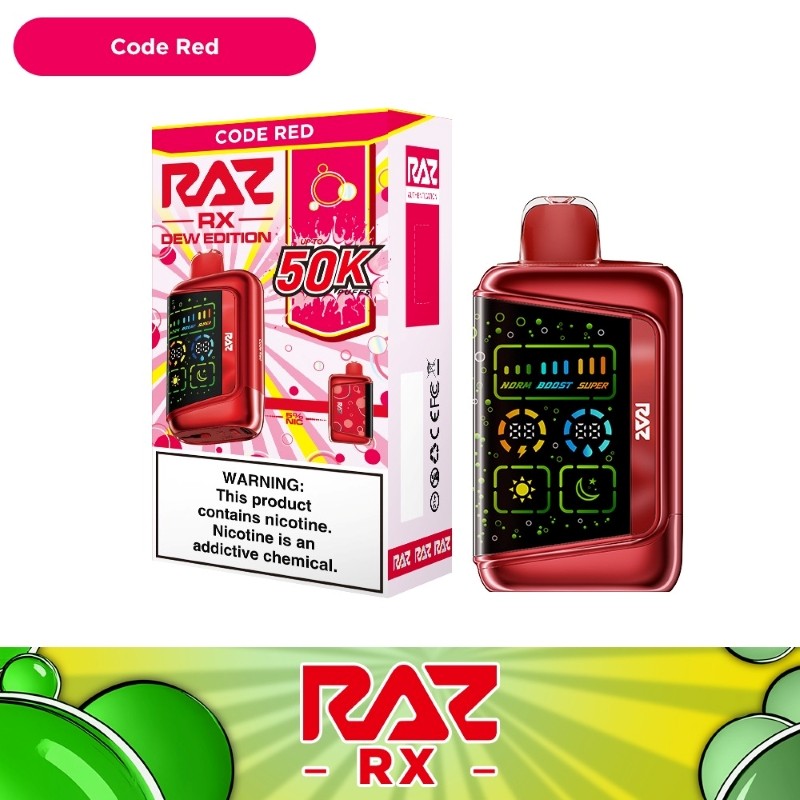 RAZ RX 50K Dew Edition Disposable Vape – Code Red