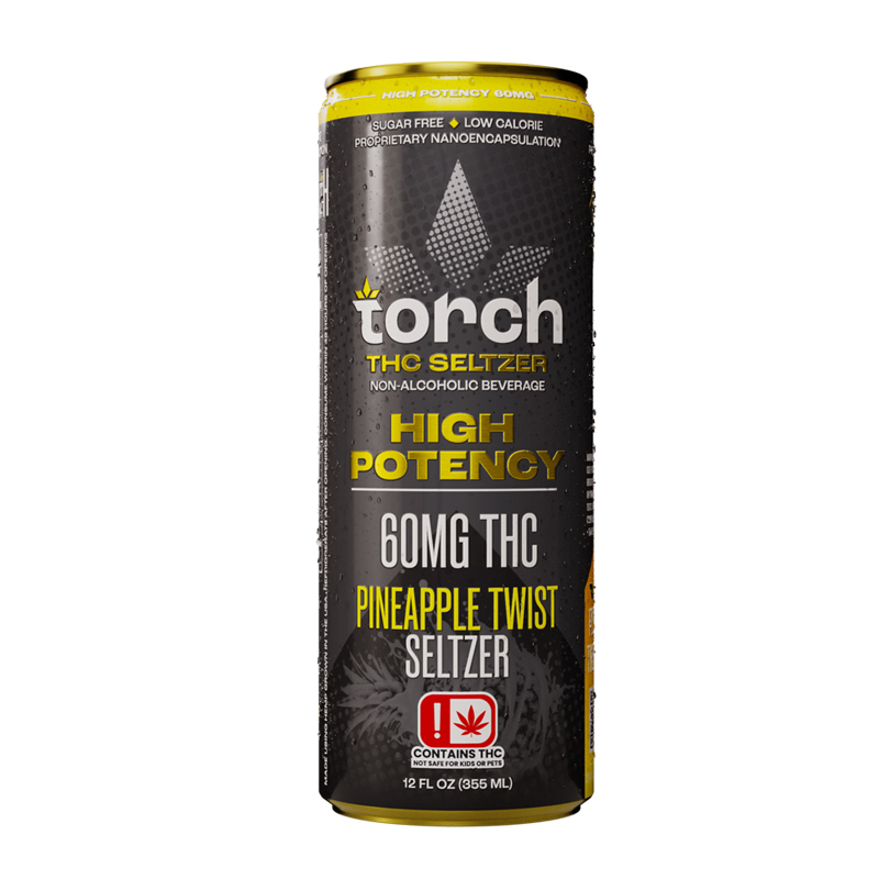 Torch Pineapple Twist High Potency 60mg THC Seltzer (12oz)