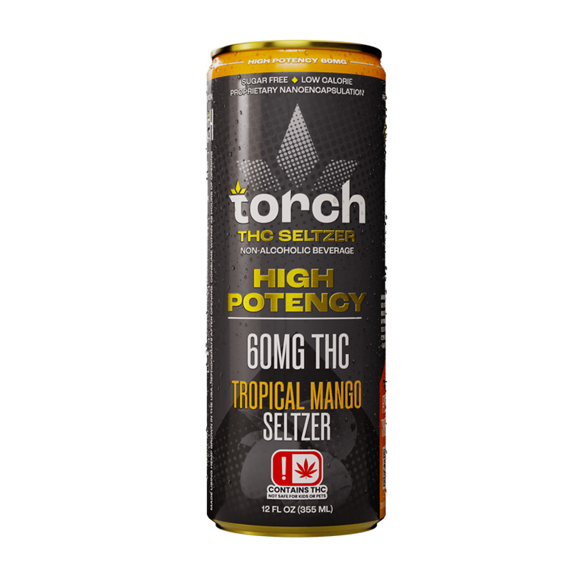 Torch Tropical Mango High Potency 60mg THC Seltzer (12oz)